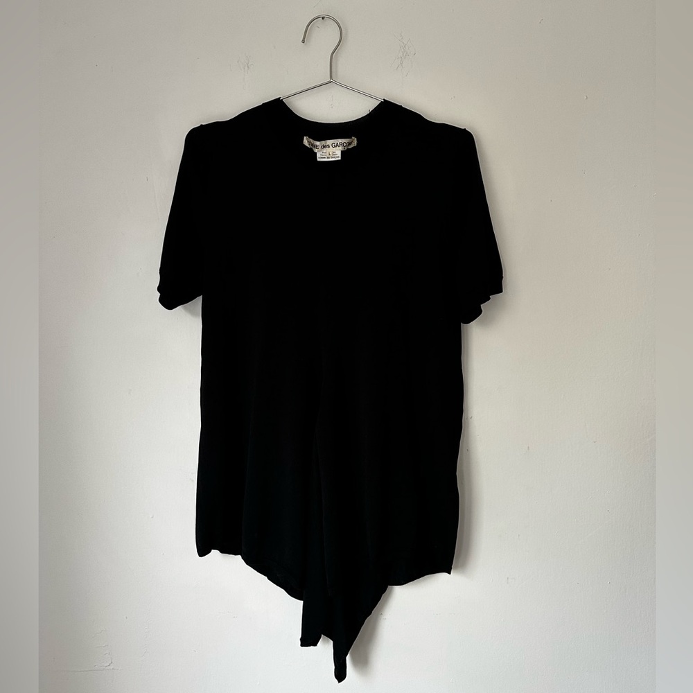COMME DES GARÇON Black Knit Top